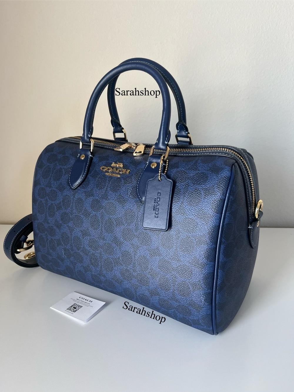 ✅Coach Rowan Large Satchel Bag In Signature Canvas